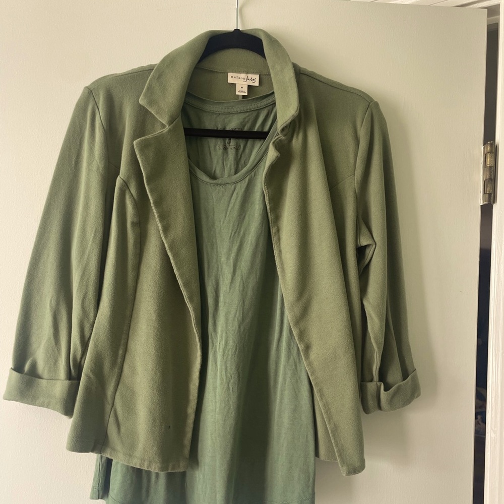 Maison Jules Sage Green Blazer